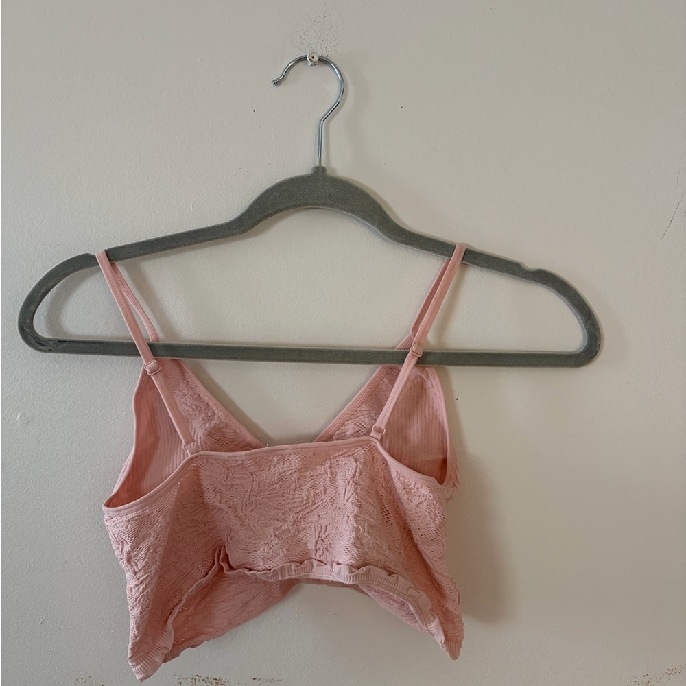NWOT Free People Blush Lace Bralette - Picture 3 of 3